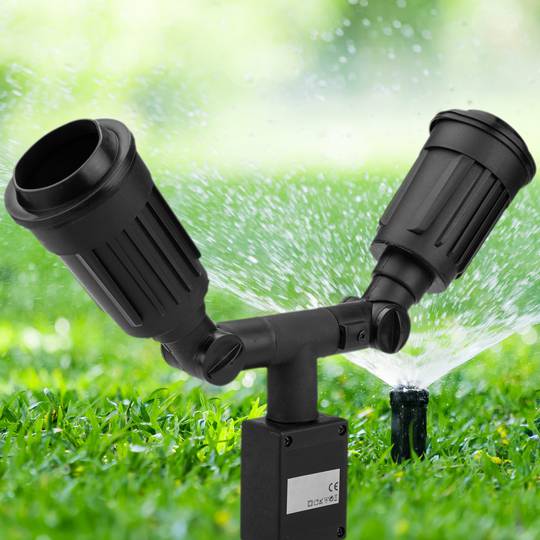 IP44 2 x 50W Lampenfassung mit Einsatz für PAR38-Lampen