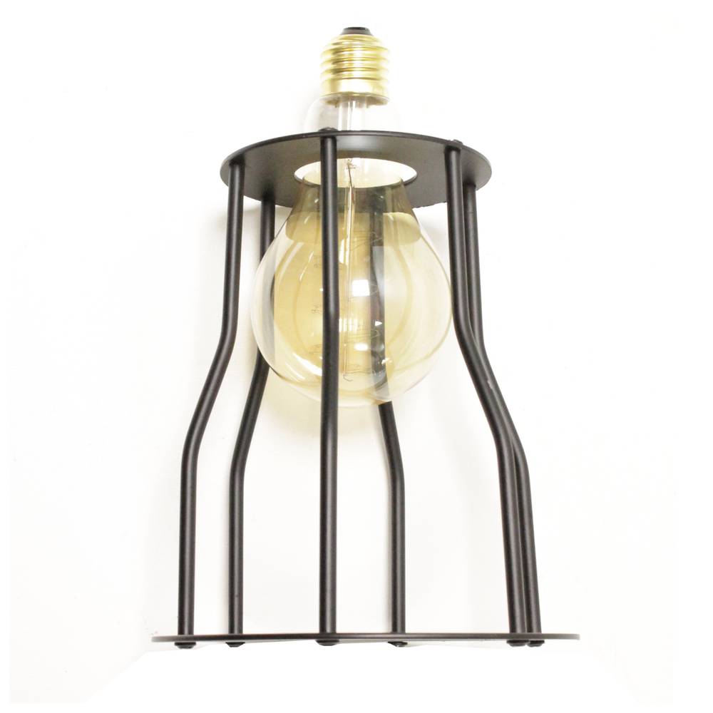 Klosz typu metalowa klatka czarna 150x177mm