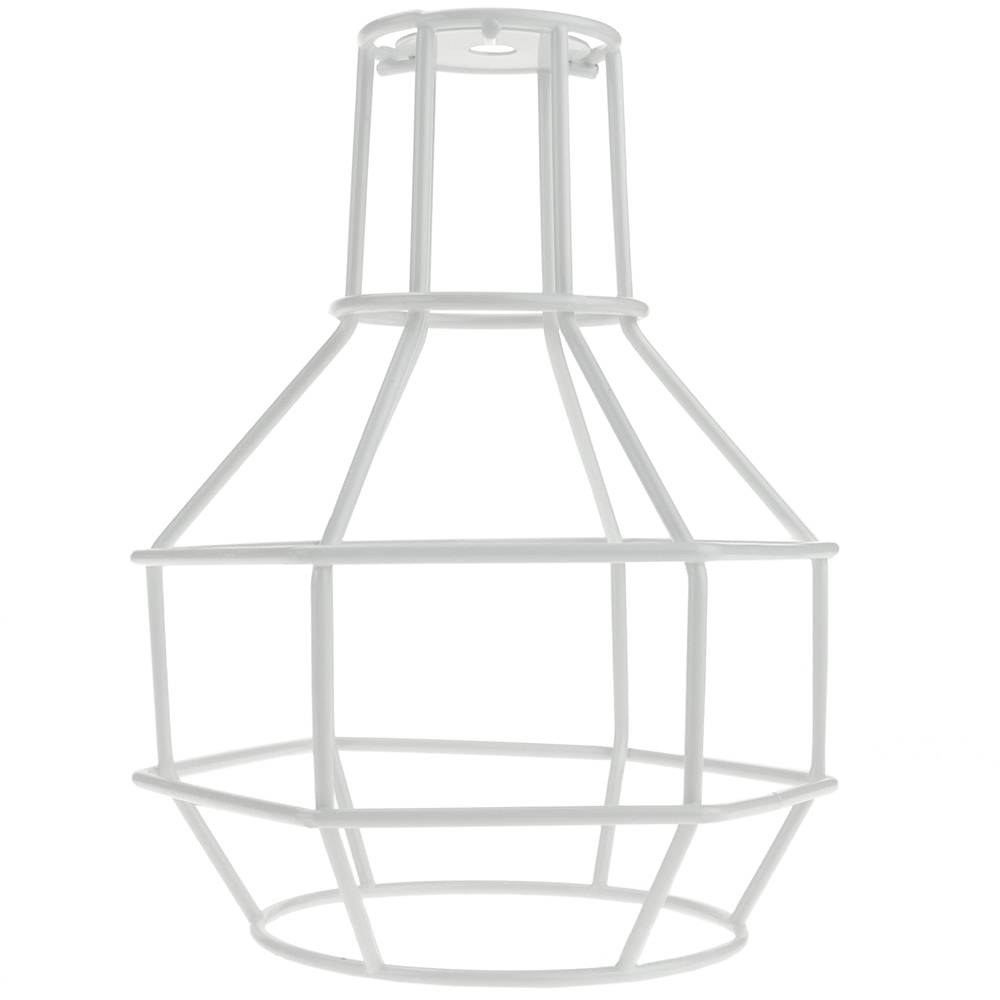 Klosz typu biały metalowy koszyk 130x190mm