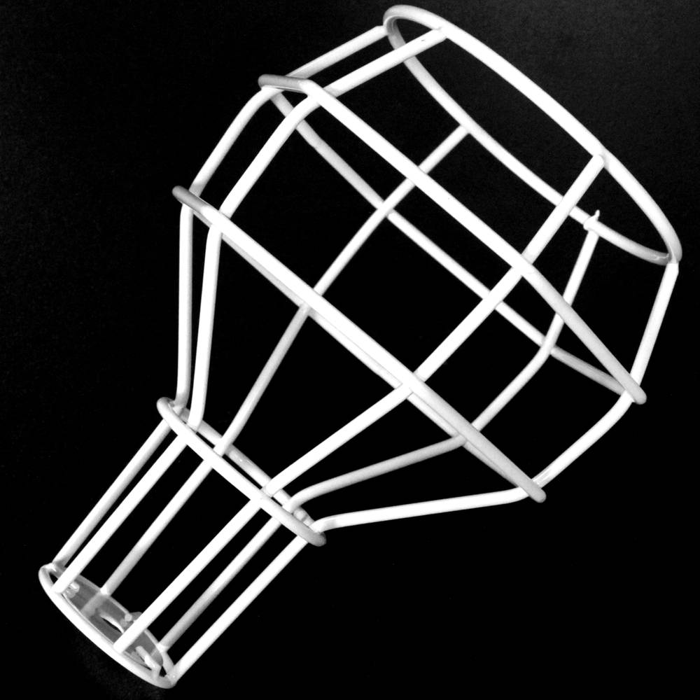 Klosz typu biały metalowy koszyk 130x190mm