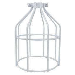 Gabbia metallica paralume bianco 130x176mm