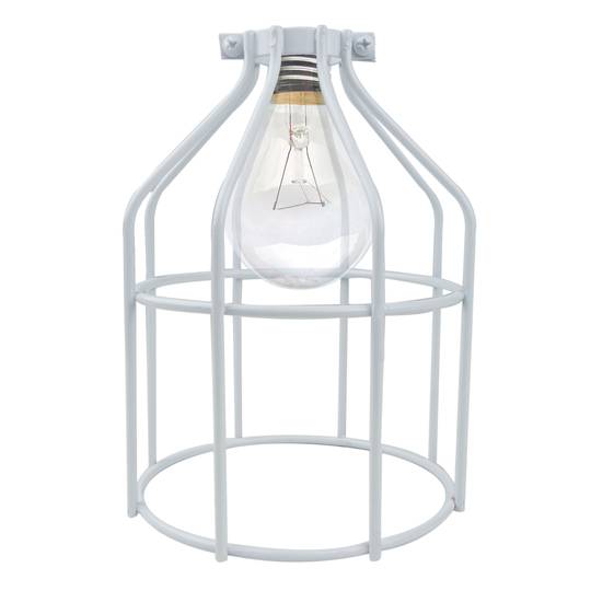 Gabbia metallica paralume bianco 130x176mm