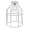 Gabbia metallica paralume bianco 130x176mm