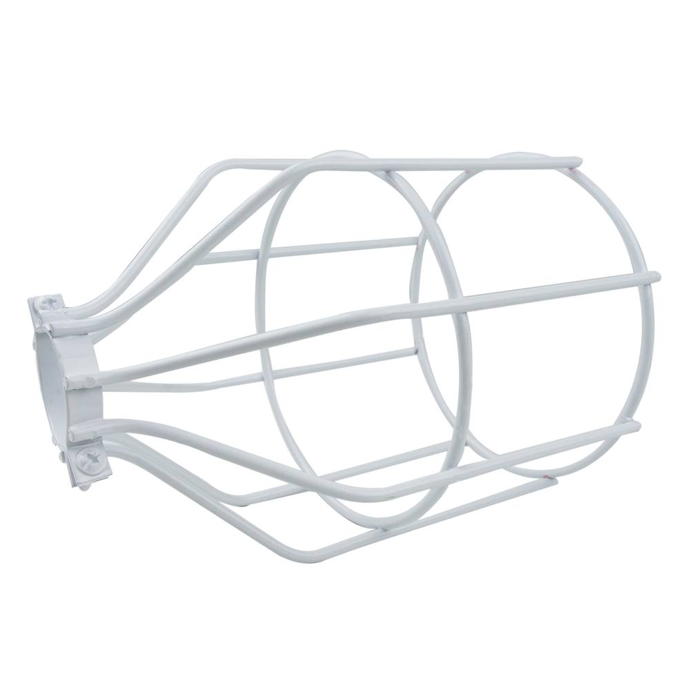 Gabbia metallica paralume bianco 130x176mm