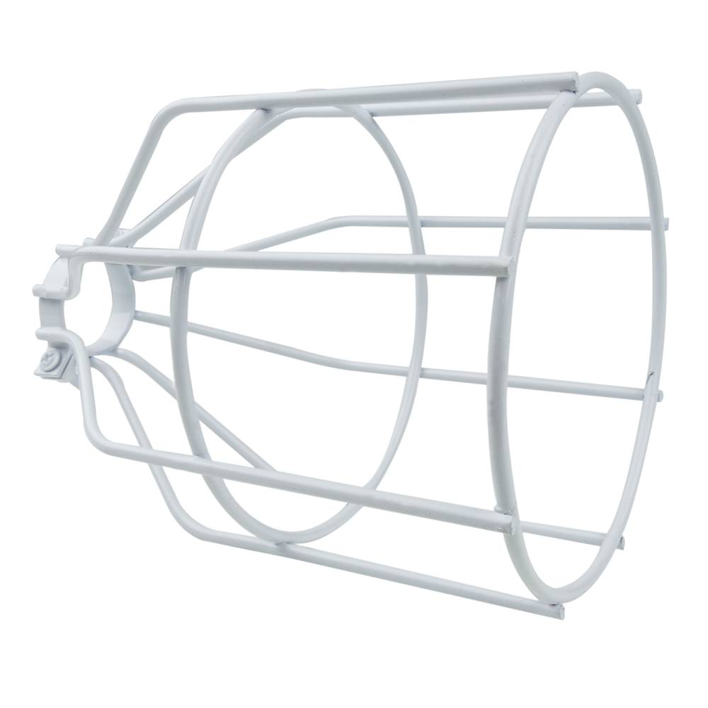 Gabbia metallica paralume bianco 130x176mm