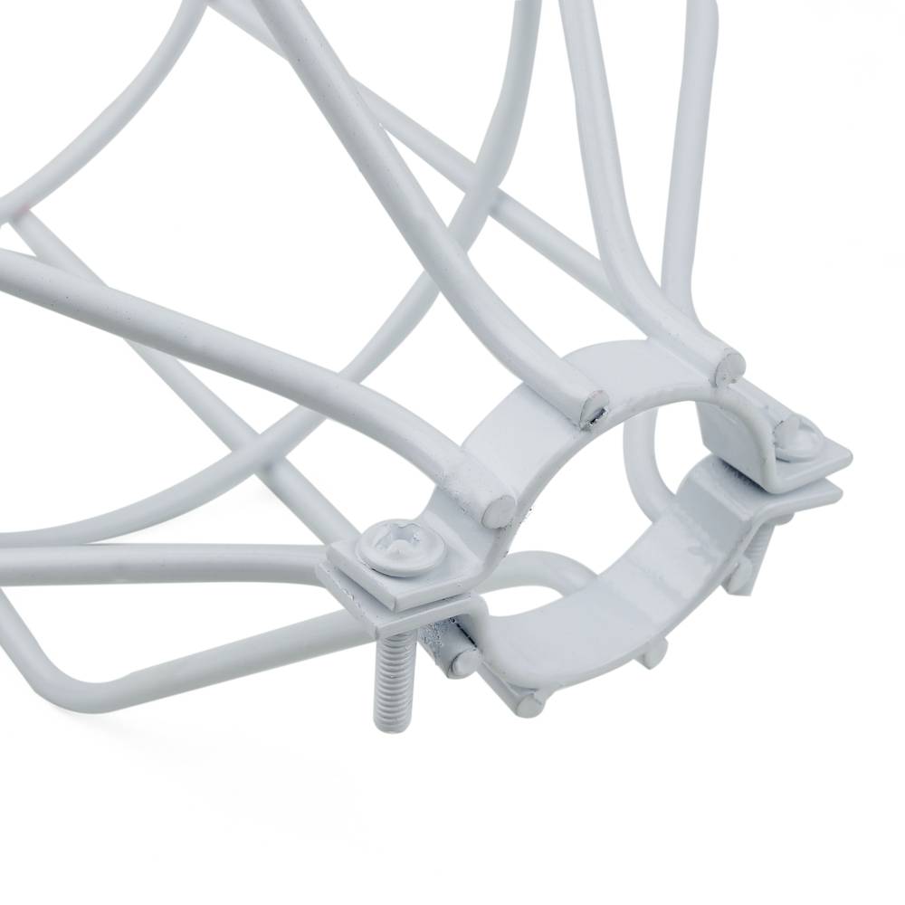 Gabbia metallica paralume bianco 130x176mm