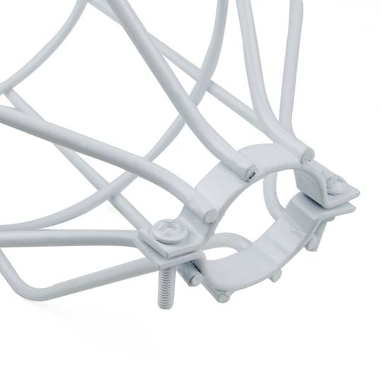 Gabbia metallica paralume bianco 130x176mm