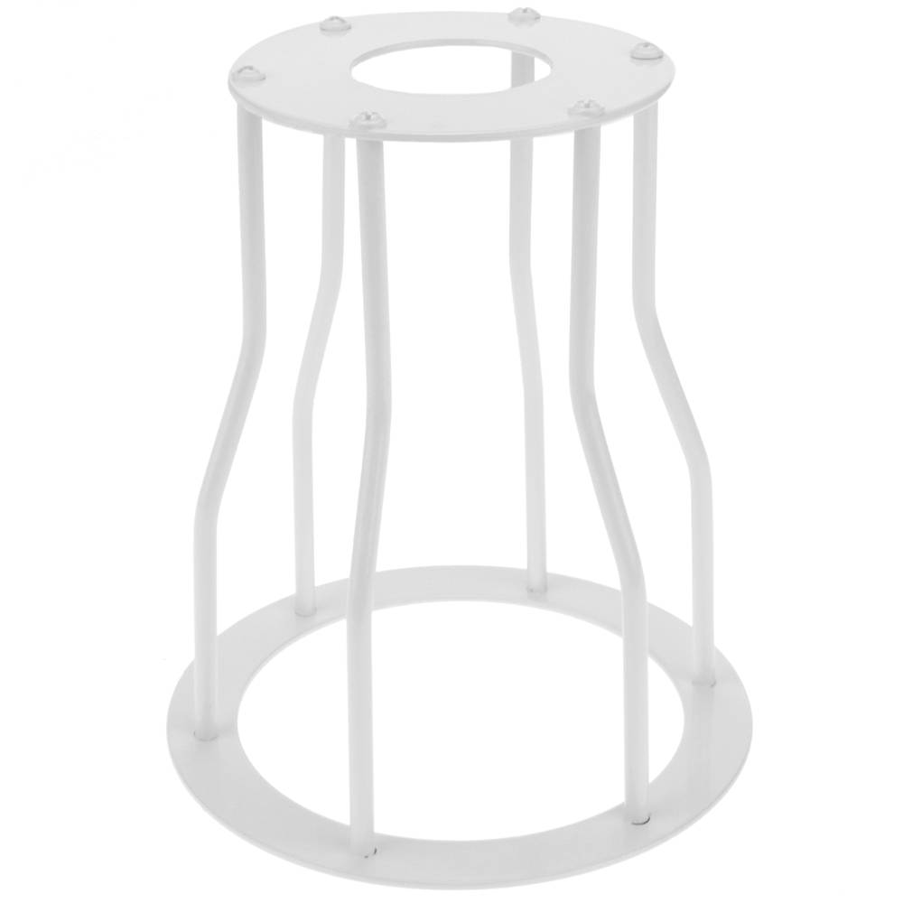 Abat-jour cage métallique 150x177mm blanc