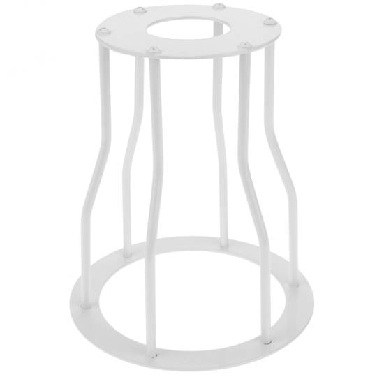 Abat-jour cage métallique 150x177mm blanc