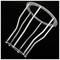 Abat-jour cage métallique 150x177mm blanc