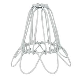 Gabbia metallica paralume bianco 104x150mm