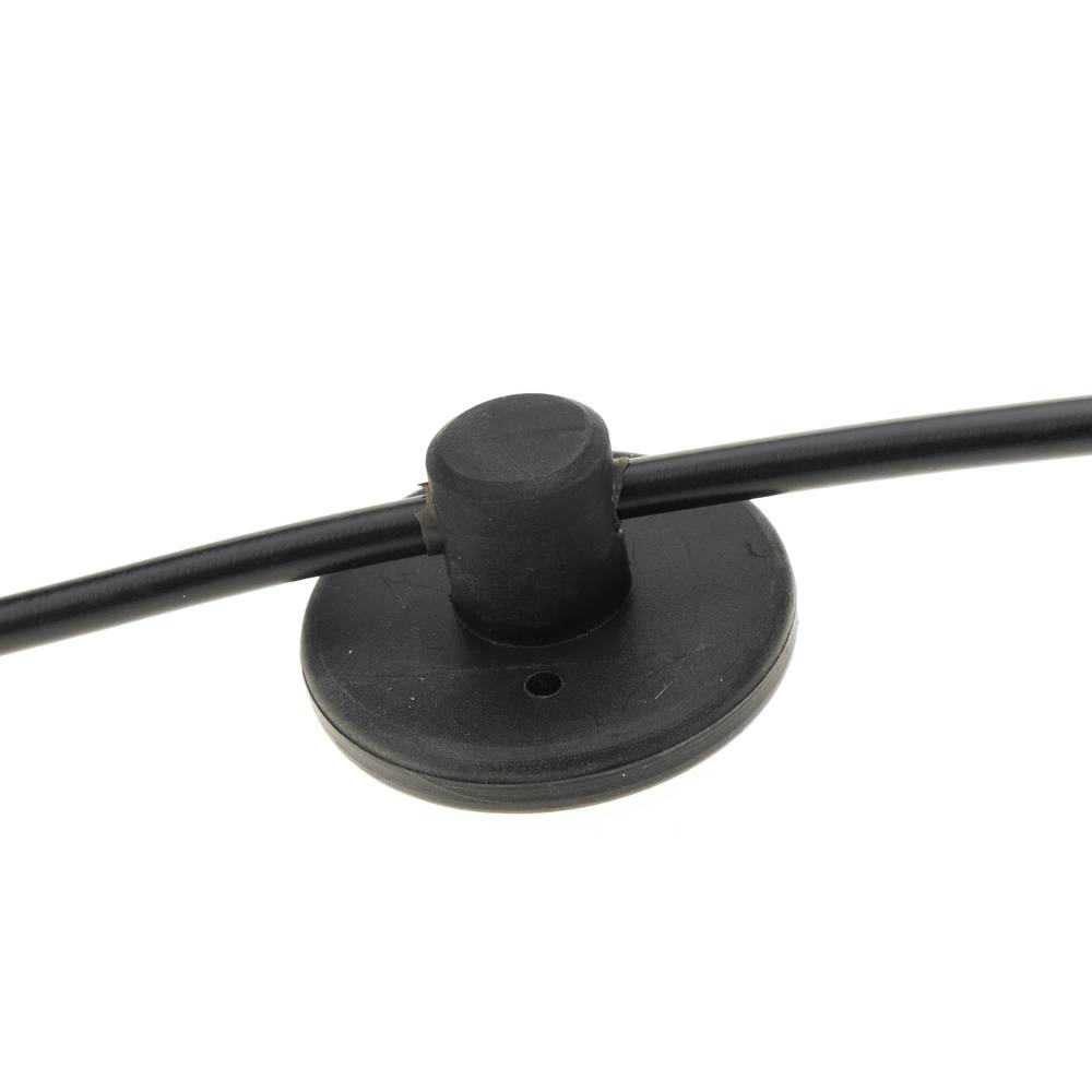 Llum per a 8 bombetes de rosca E27 vintage amb cable de 3m negre