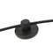 Llum per a 8 bombetes de rosca E27 vintage amb cable de 3m negre