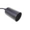 Llum per a 8 bombetes de rosca E27 vintage amb cable de 3m negre