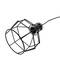 Lampe vintage avec 10 cages rondes pour ampoule de fil E27 avec câble de 3m