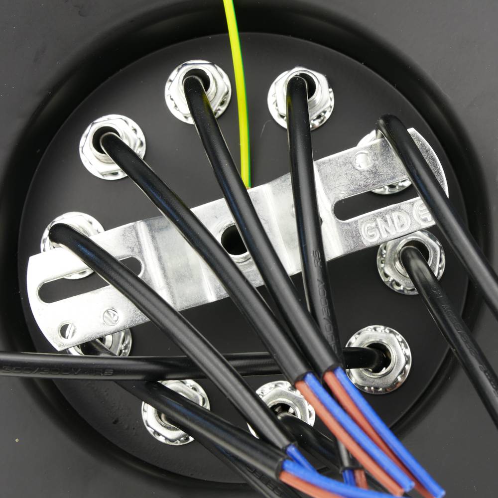 Lâmpada vintage com gaiolas longas para 10 lâmpadas com fio E27 com cabo de 3m