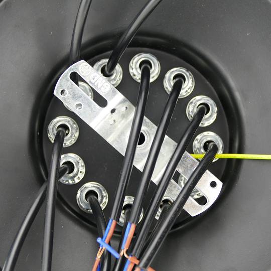 Lâmpada vintage com gaiolas longas para 12 lâmpadas com fio E27 com cabo de 3m