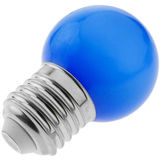 Ampoule sphérique E14 bleu 230 volts 0.5 Watt
