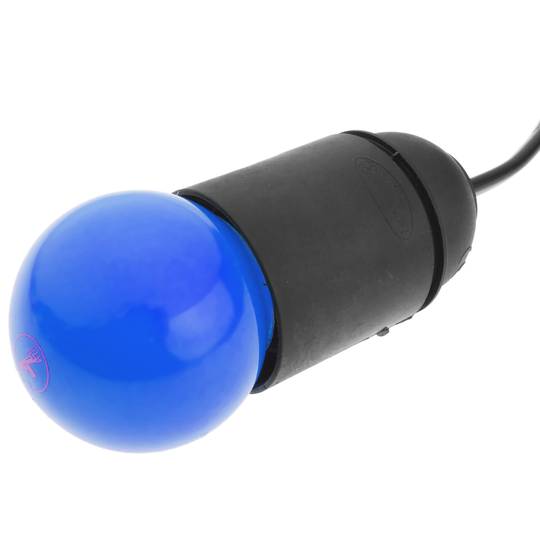 LED bulb G45 0,5W 230VAC E27 blue light