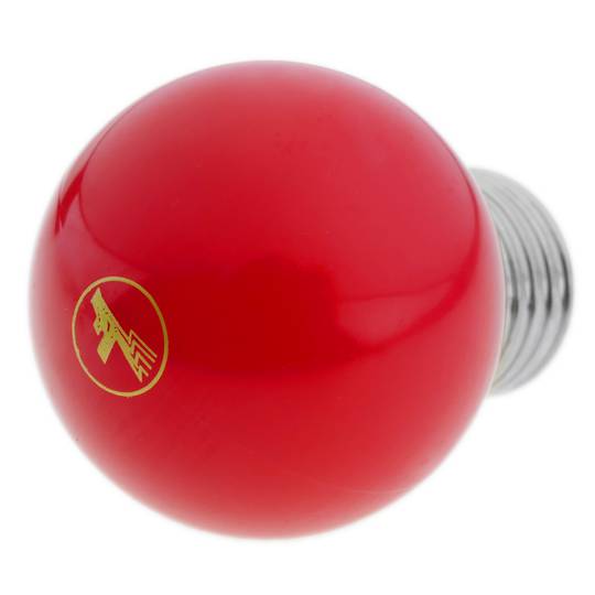 Żarówka LED G45 E27 230VAC 0,5W światło czerwone