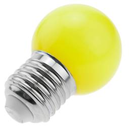 Lampadina LED G45 0,5W 230VAC E27 luce gialla