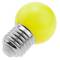 Lâmpada LED G45 0,5W 230VAC E27 luz amarela