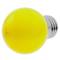 Lâmpada LED G45 0,5W 230VAC E27 luz amarela