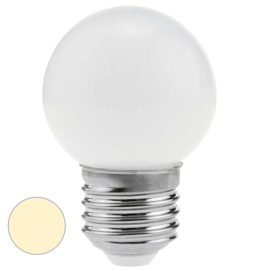 LED-lamp G45 E27 230VAC 1,5W warm wit licht