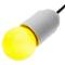 Lâmpada LED G45 1,5W 230VAC E27 luz amarelo