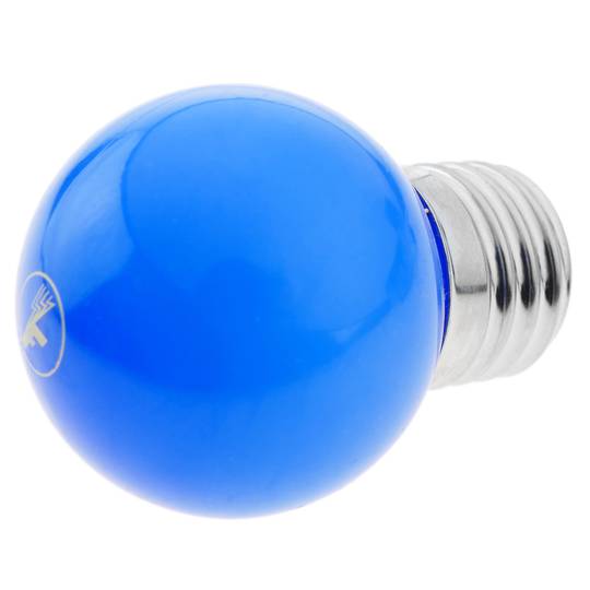 Ampoule LED G45 1,5W 230VAC E27 lumière bleu