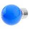 Ampoule LED G45 1,5W 230VAC E27 lumière bleu