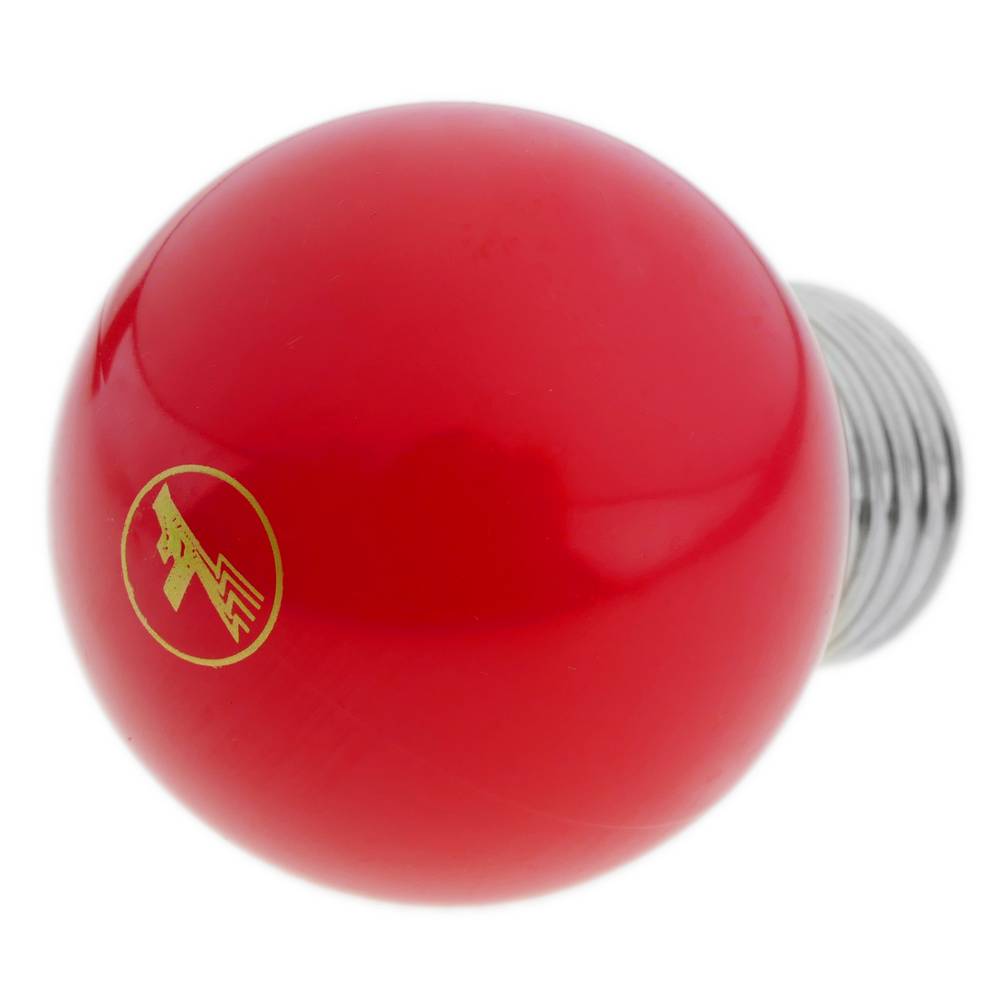 Lâmpada LED G45 1,5W 230VAC E27 luz vermelho