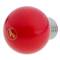 Lâmpada LED G45 1,5W 230VAC E27 luz vermelho