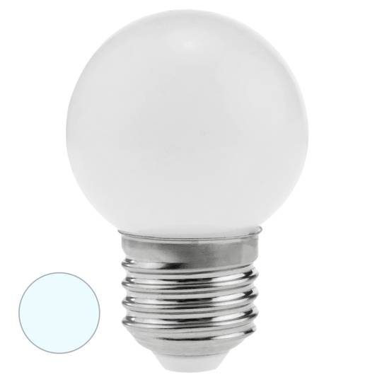 Bombeta LED E27 240VAC 1.5W llum blanca freda
