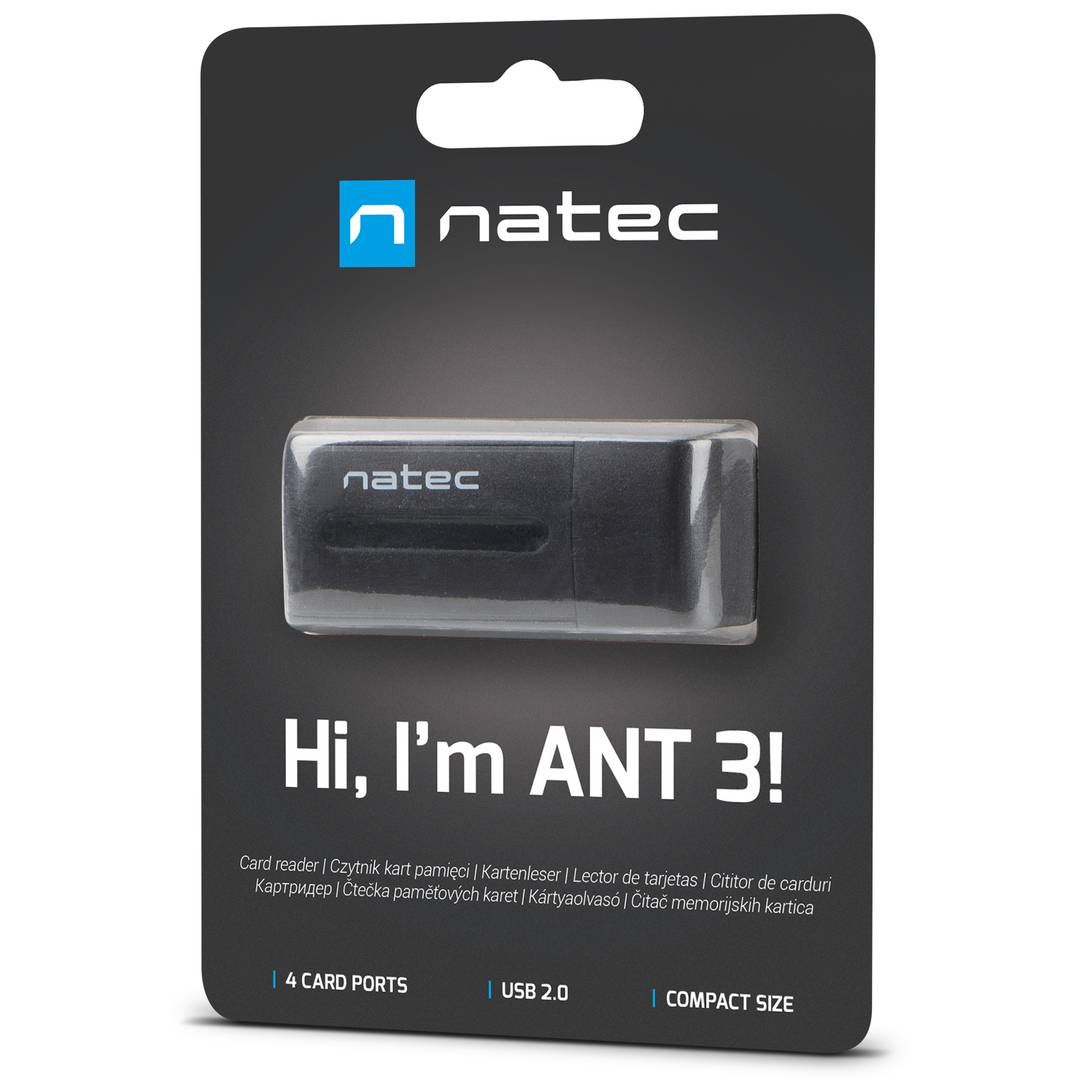 Natec Mini Ant 3 Lettore di memoria USB multischeda 7 in 1
