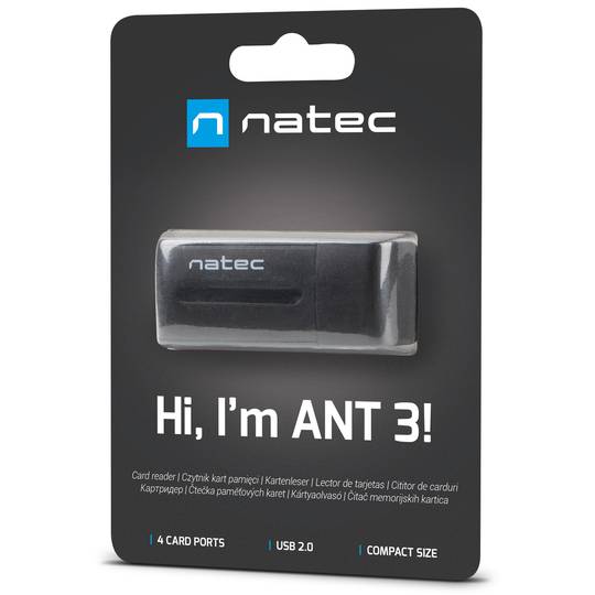 Natec Mini Ant 3 Lettore di memoria USB multischeda 7 in 1