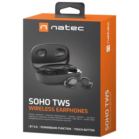 Bezprzewodowe słuchawki Natec Soho TWS NSL-1638 z mikrofonem