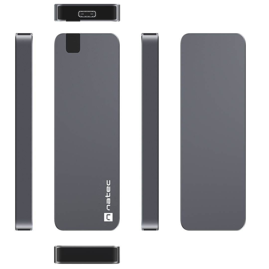 Natec Rhino M.2 NVME USB-C 3.1 GEN 2 Boîtier externe SSD en aluminium NKZ-1953