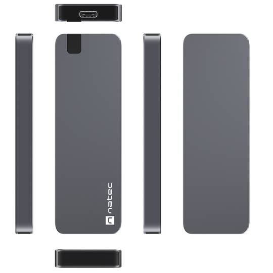 Natec Rhino M.2 NVME USB-C 3.1 GEN 2 Boîtier externe SSD en aluminium NKZ-1953
