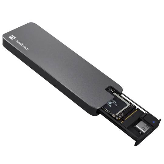 Natec Rhino M.2 NVME USB-C 3.1 GEN 2 Boîtier externe SSD en aluminium NKZ-1953