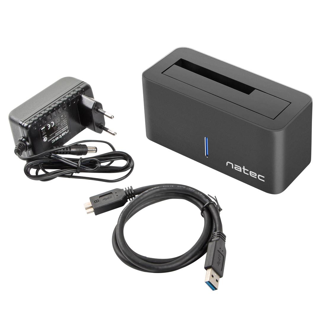 Station d'accueil et centre multimédia Natec Kangaroo pour disques SATA USB 3.0 NSD-0954
