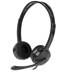 Auriculares cableados Natec Canary GO con micrófono color negro NSL-1665