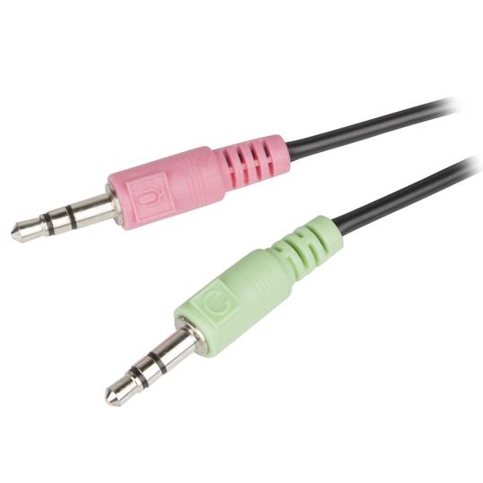 Przewodowe słuchawki z mikrofonem Natec Canary czarne NSL-1295