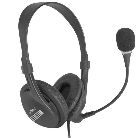 Natec Drone USB Headset with Microphone Black NSL-1692