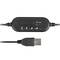 Natec Drone USB Headset with Microphone Black NSL-1692