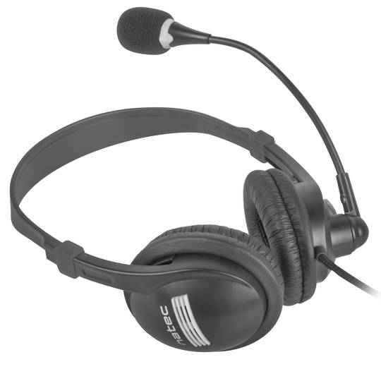 Auriculars cablejats Jack 3.5mm Natec Drone amb micròfon color negre NSL-0294