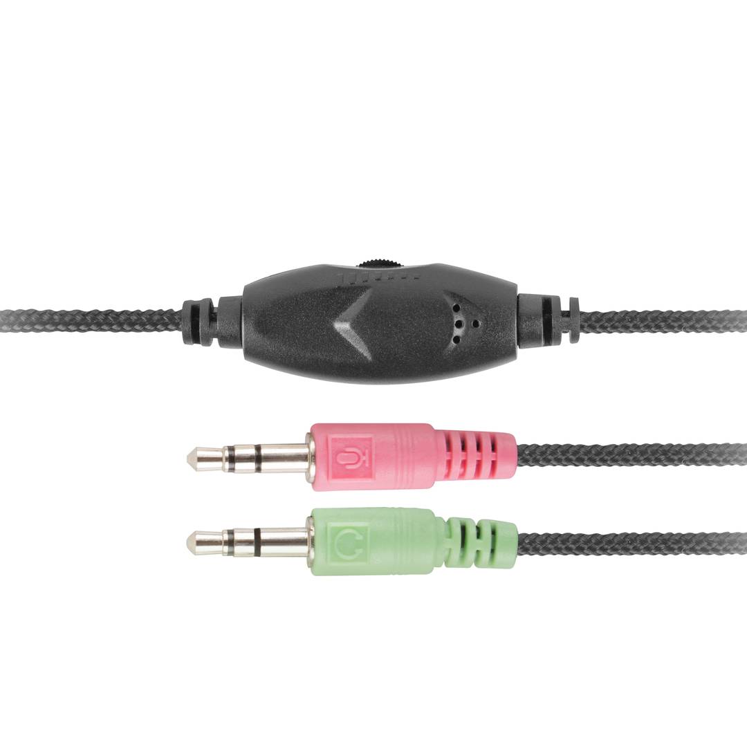 Auriculars cablejats Jack 3.5mm Natec Drone amb micròfon color negre NSL-0294