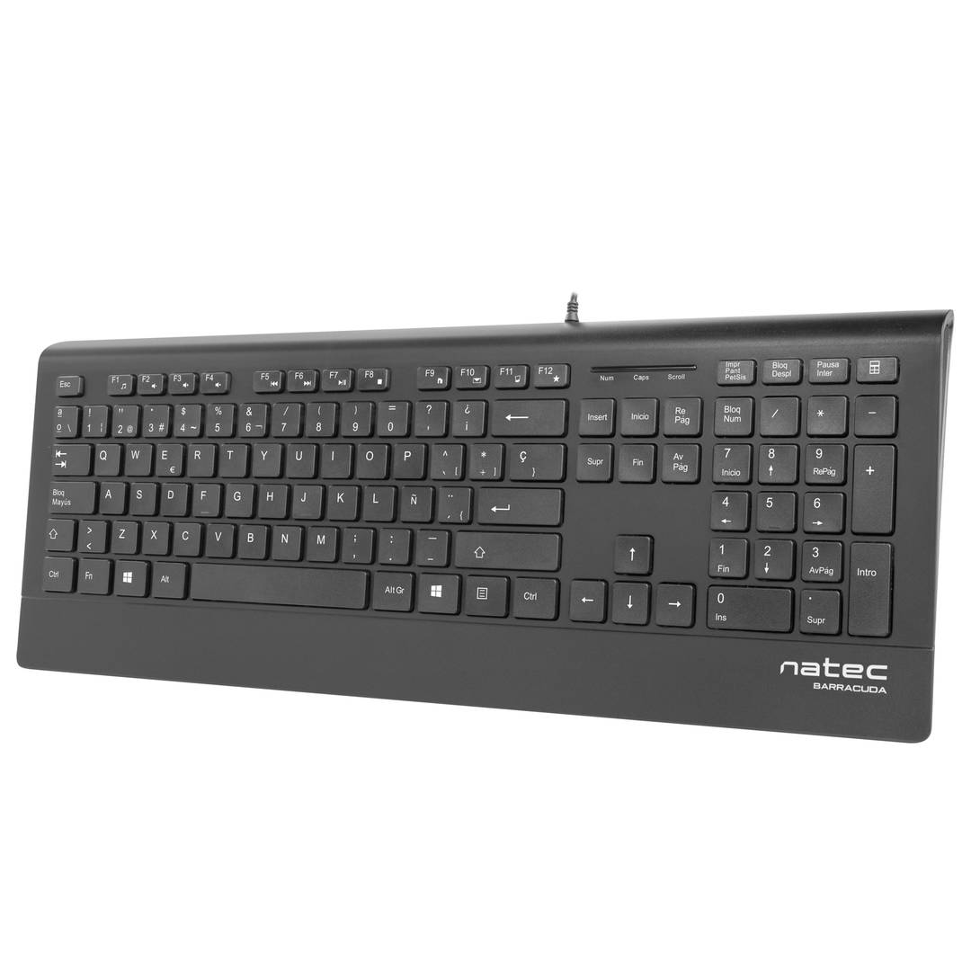 Teclat Català USB slim a Natec Barracuda NKL-1717