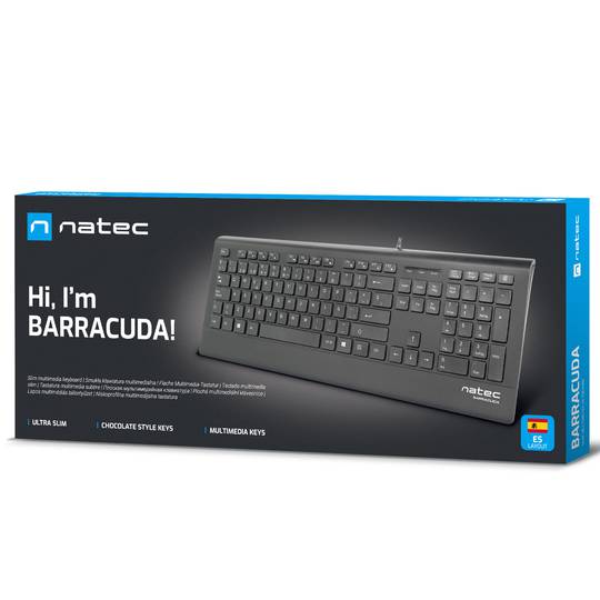 Teclat Català USB slim a Natec Barracuda NKL-1717