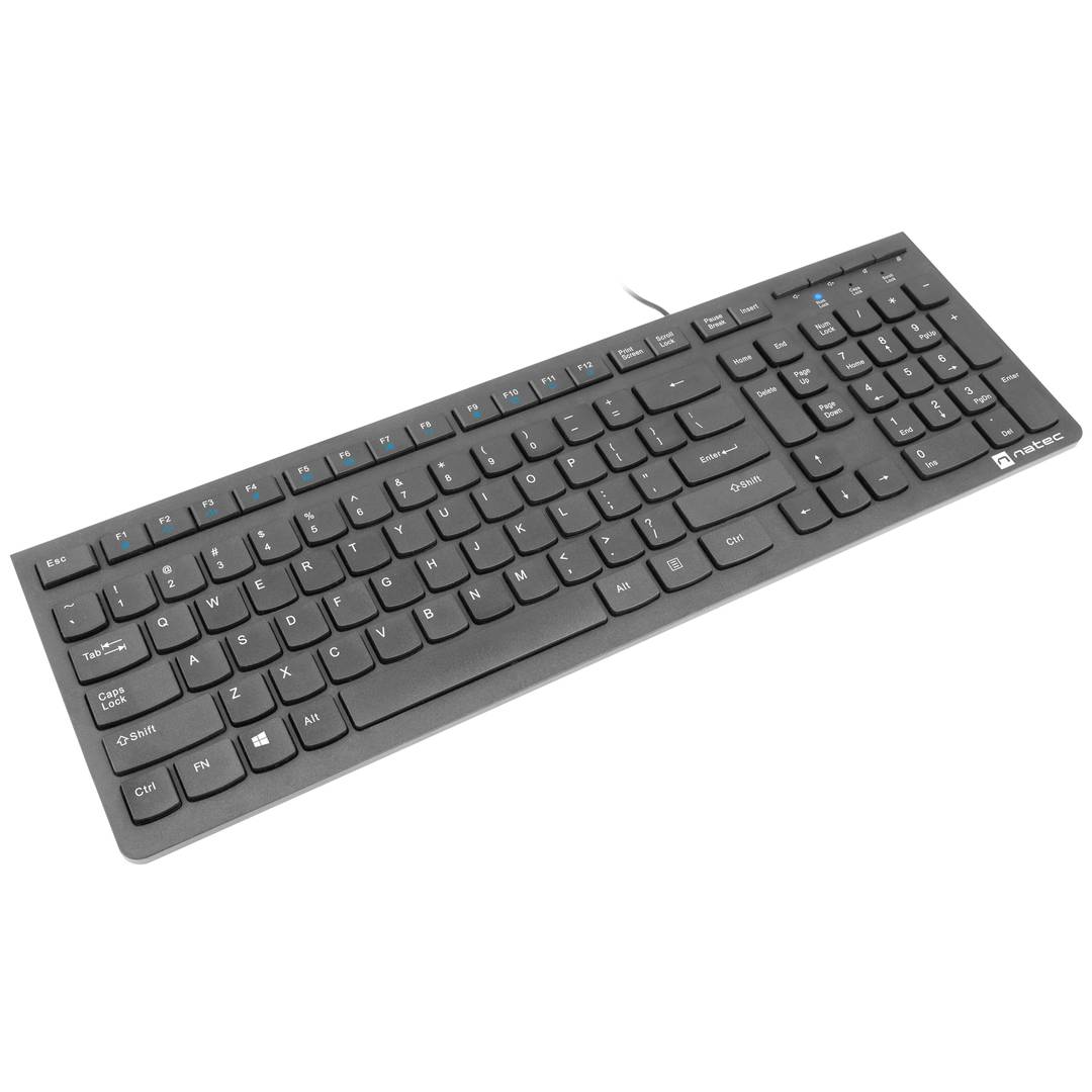 Teclado Americano USB slim Americano Natec Discus 2 NKL-1829